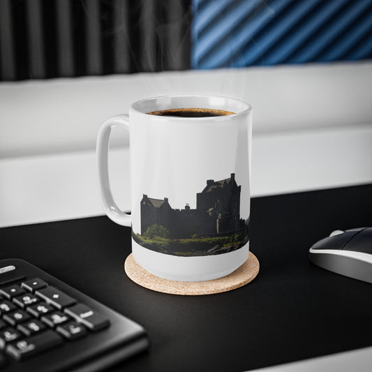 Eileen Donan Castle Photo Mug, White