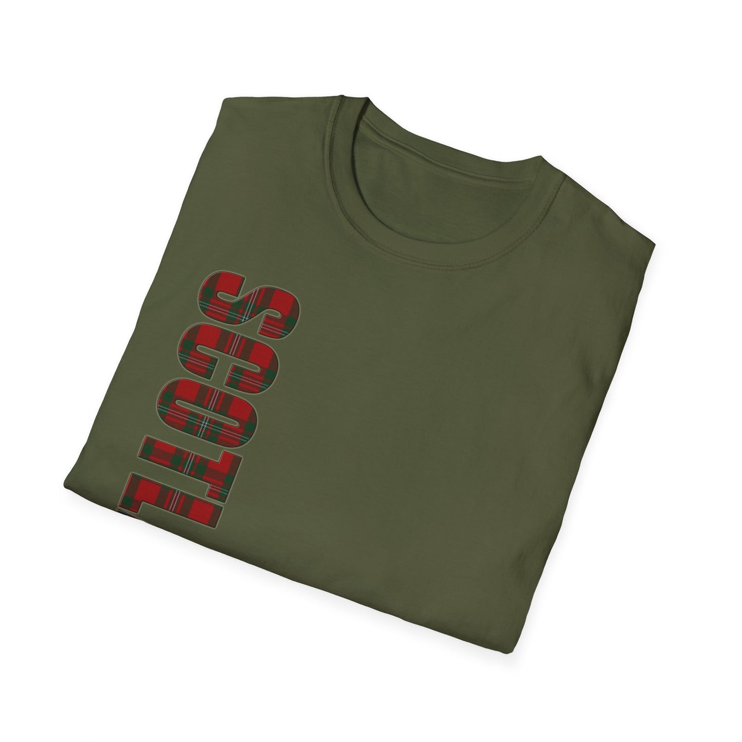 Tartan Scotland Lettrage Softstyle T-shirt unisexe, MacGregor Tartan Tee