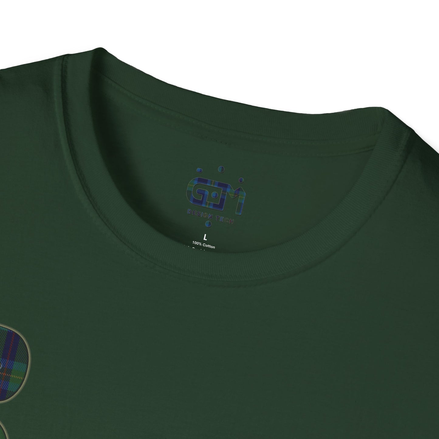 Scotland Lettering Miller Tartan Softstyle T-Shirt, Unisex Tee, Various Colours