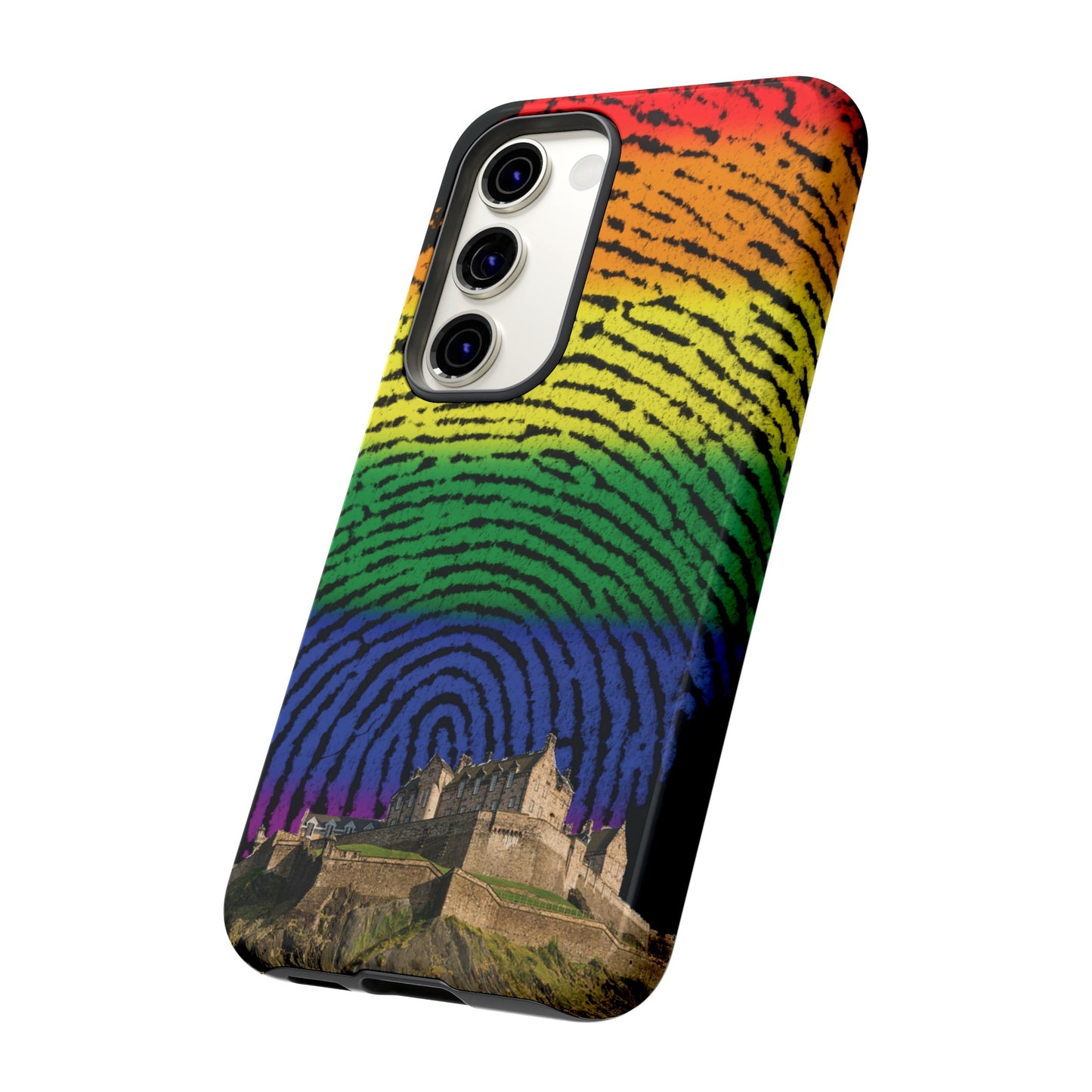 Edinburgh Castle Pride Phone Case - Fingerprint, Various