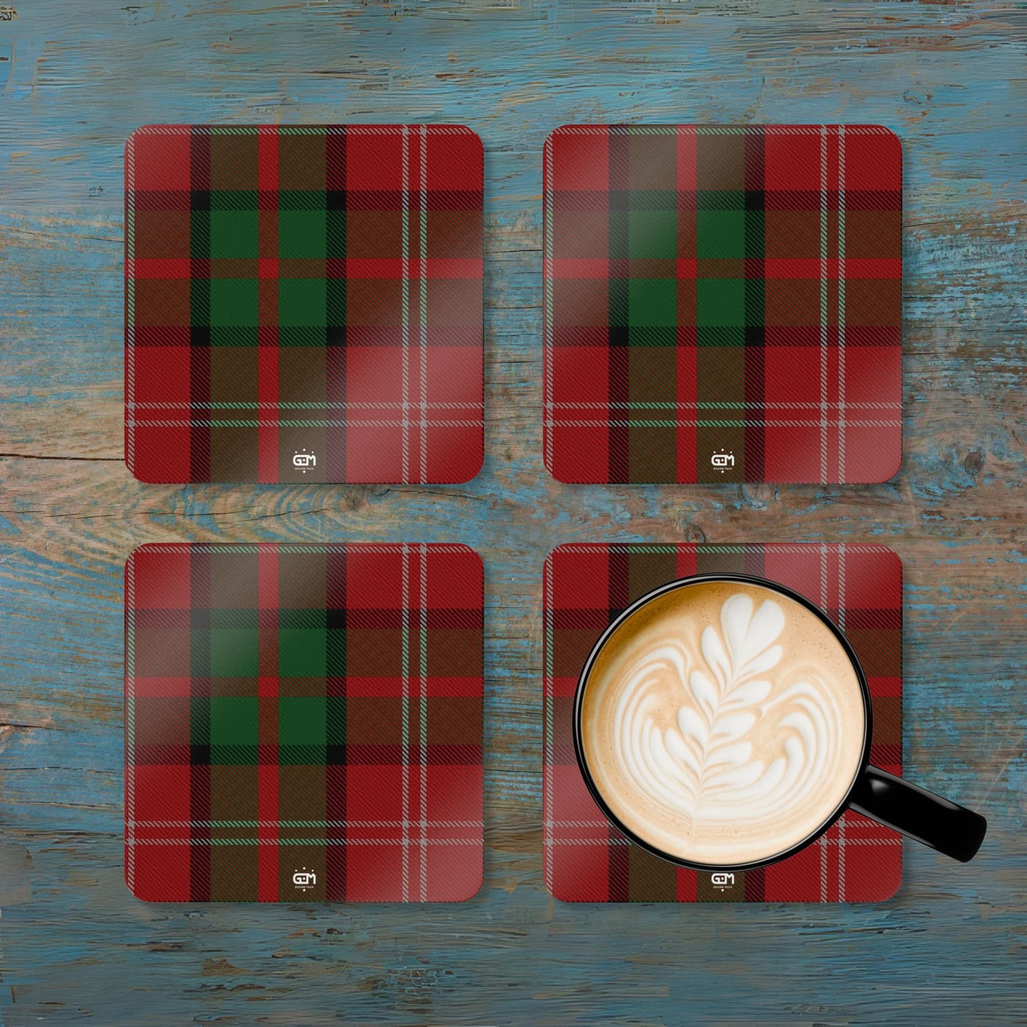 Scottish Tartan Cork Coaster Set (N-S)