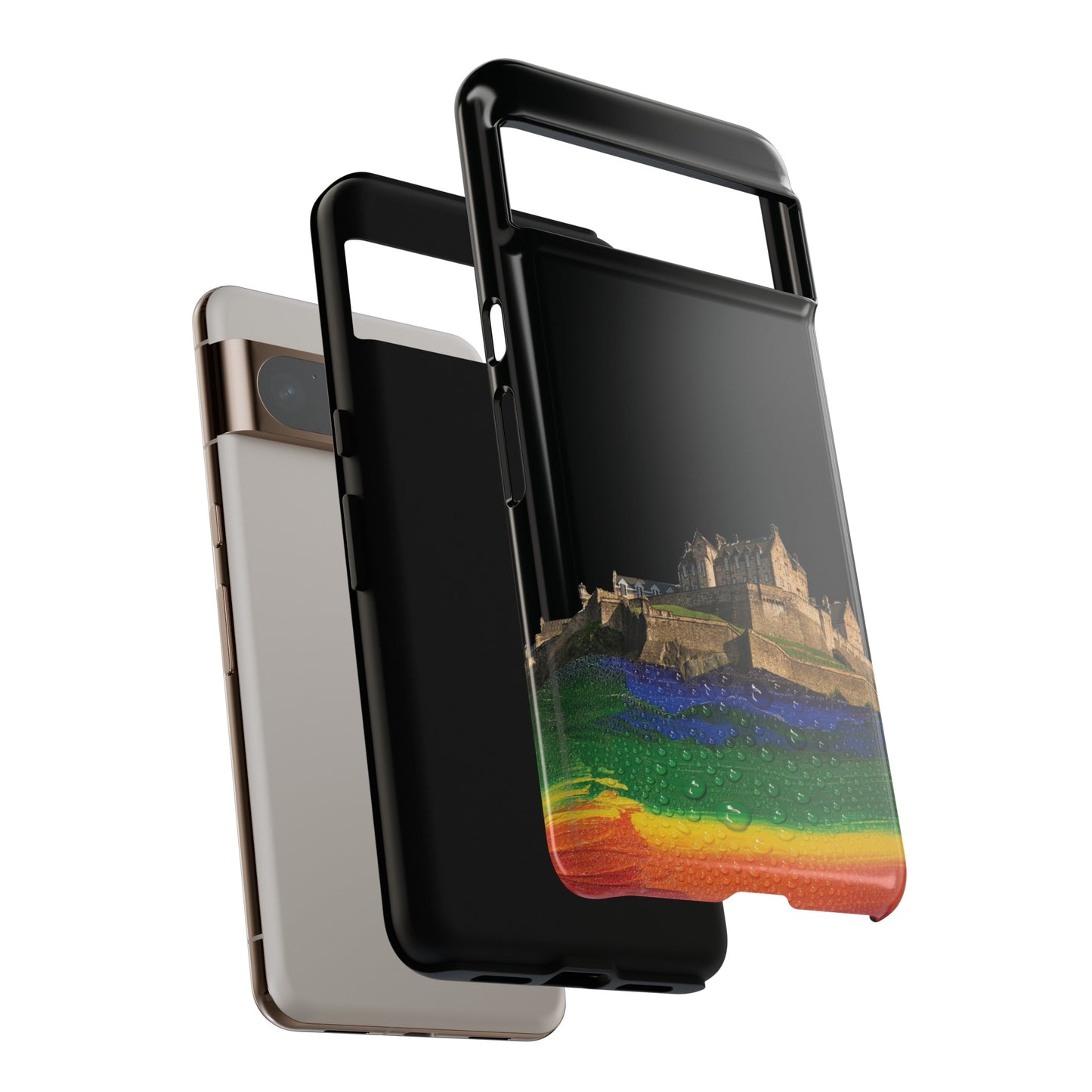 Edinburgh Castle Pride Rockface Phone Case - Rain, Various