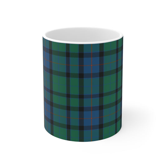 Scottish Tartan Mug 11oz, Flower of Scotland Tartan