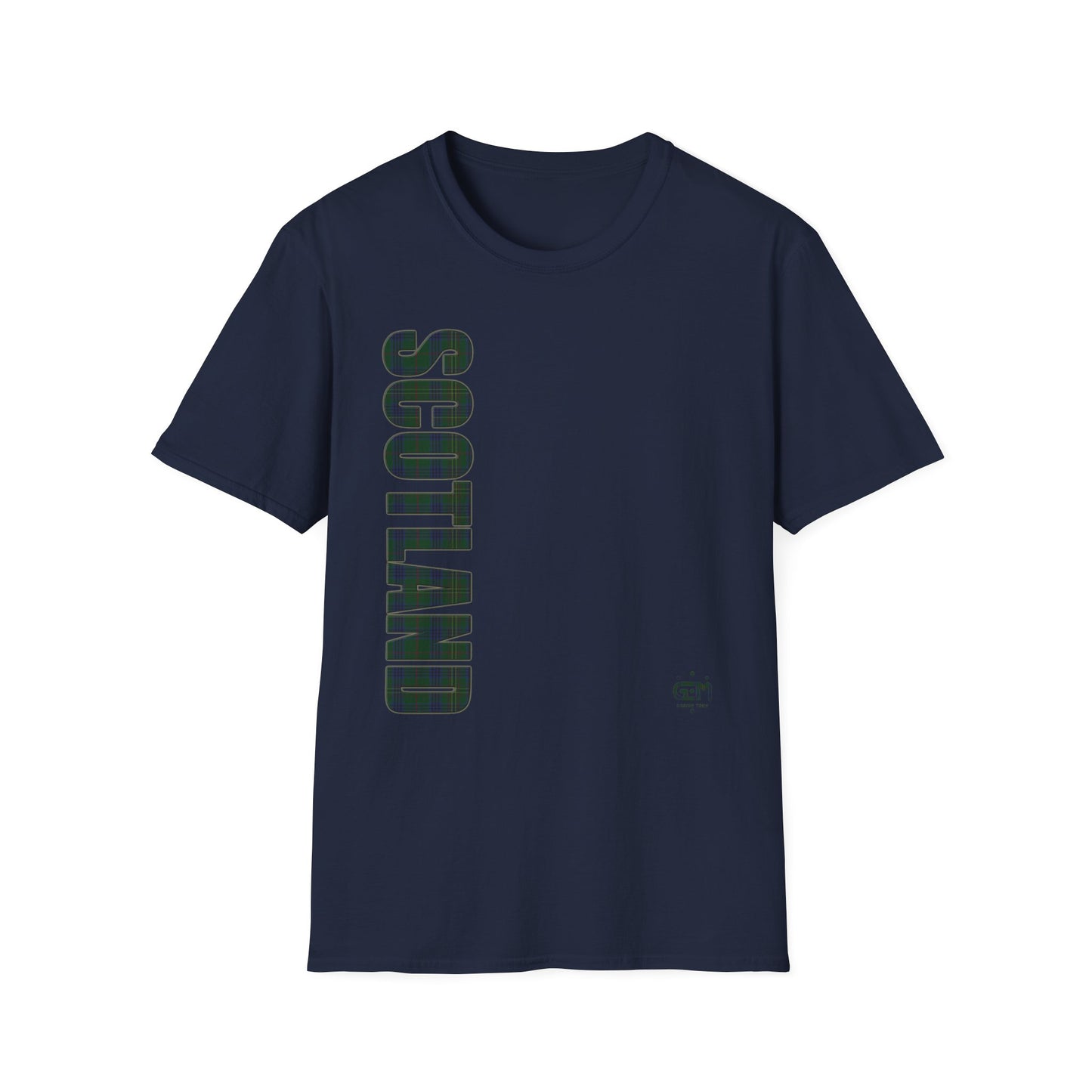 Tartan Scotland Lettrage Softstyle T-shirt unisexe, Kennedy Tartan Tee