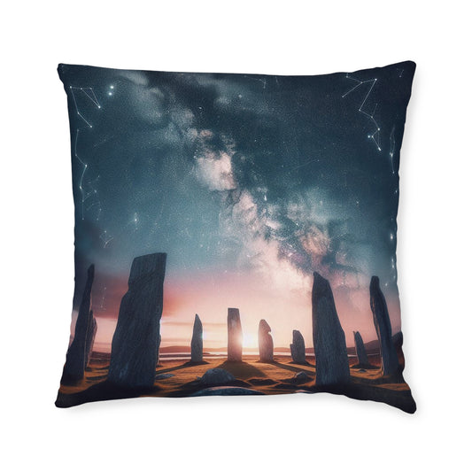 Coussin carré Callanish Standing Stones, différentes tailles
