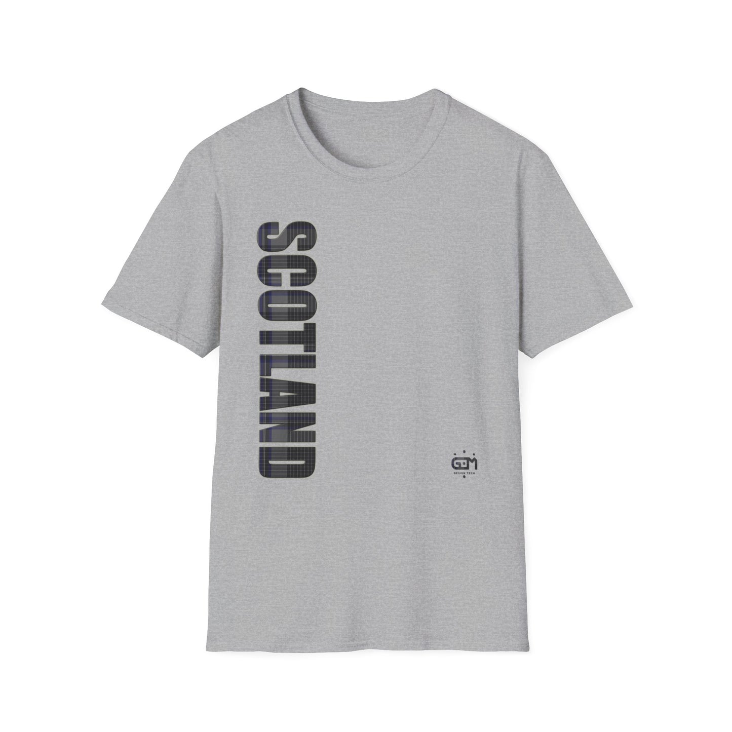 Tartan Scotland Lettrage Softstyle T-shirt unisexe, Hood Tartan Tee
