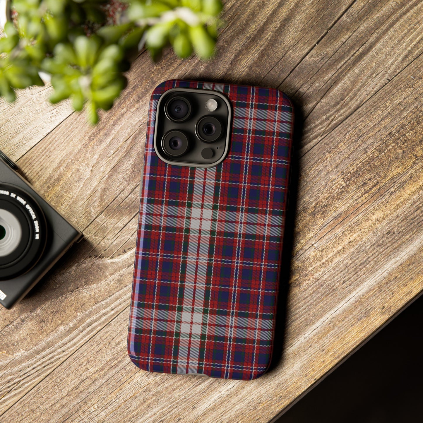 Étui de téléphone à motif tartan écossais - Robe MacFarlane, divers