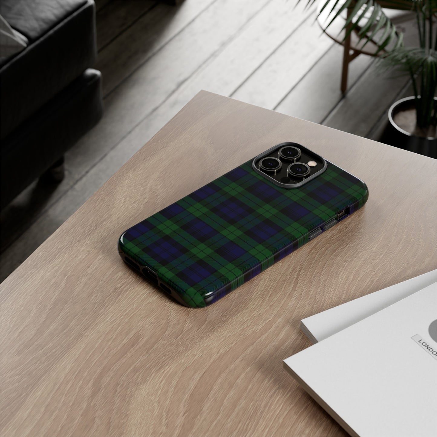 Scottish Tartan Phone Case - Black Watch, Various