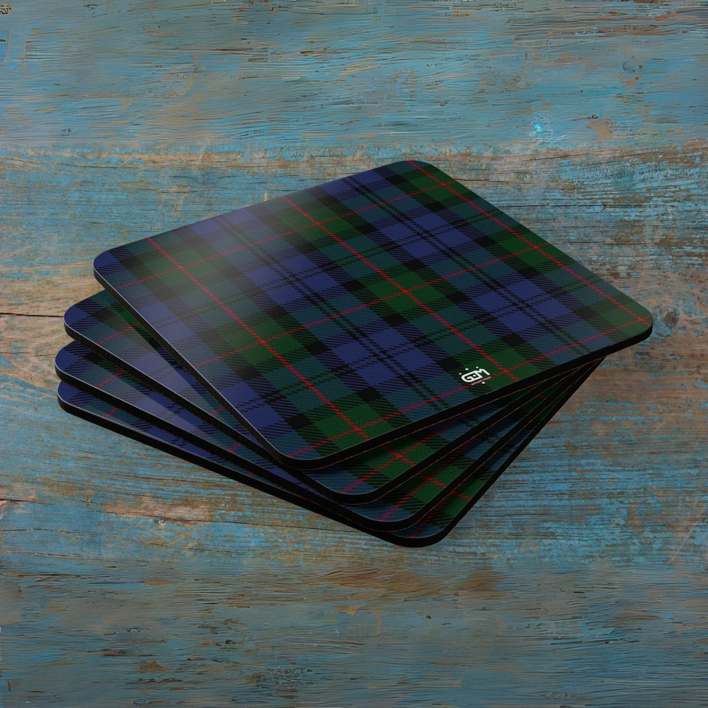 Scottish Tartan Cork Coaster Set (M/Mc/Mac)