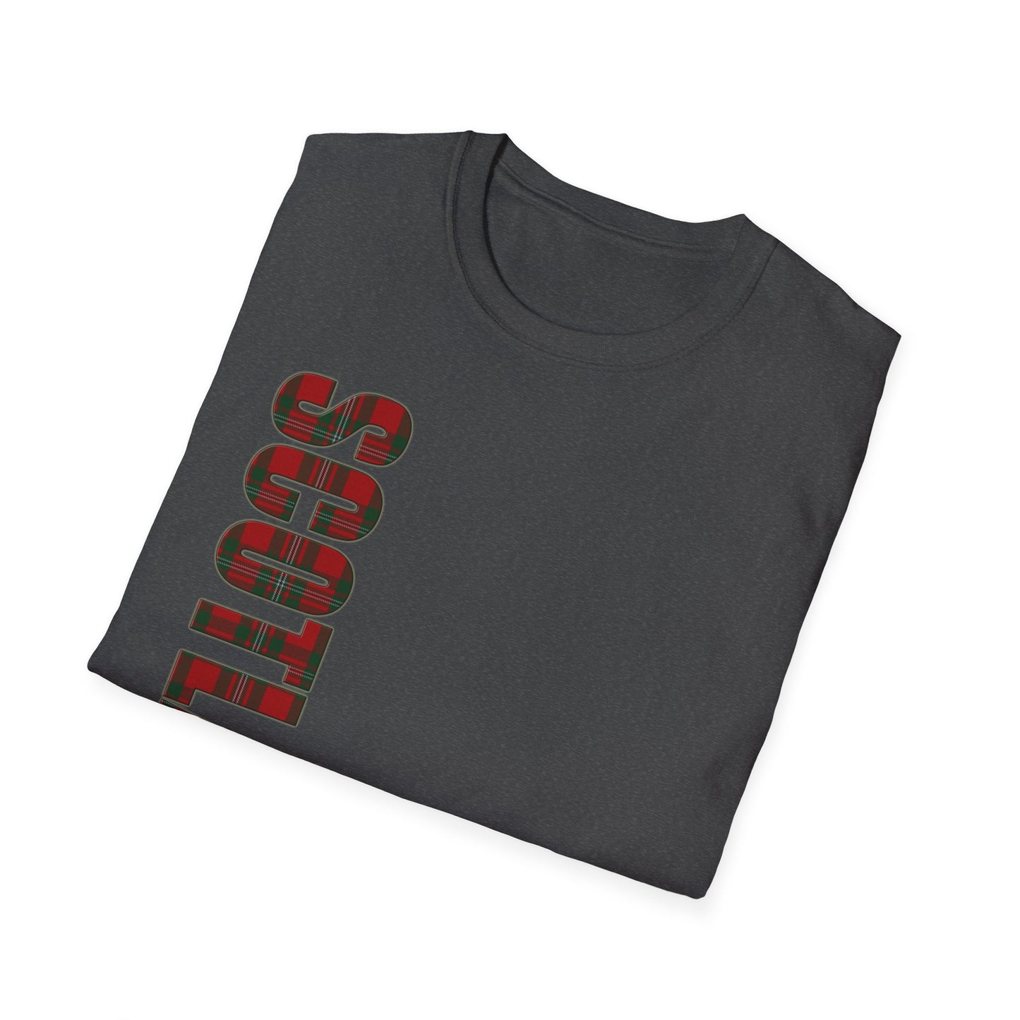 Tartan Scotland Lettrage Softstyle T-shirt unisexe, MacGregor Tartan Tee