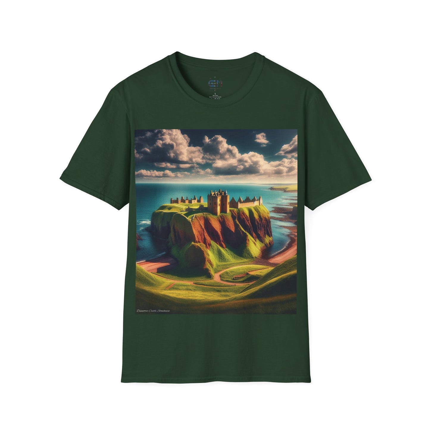 Dunnottar Castle - Stonehaven Softstyle T-Shirt, Unisex Tee, Scottish Landmarks, Various Colours