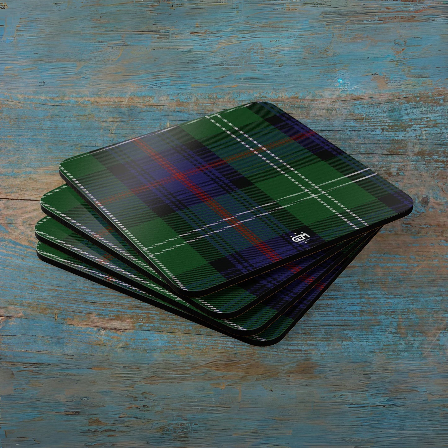 Scottish Tartan Cork Coaster Set (N-S)
