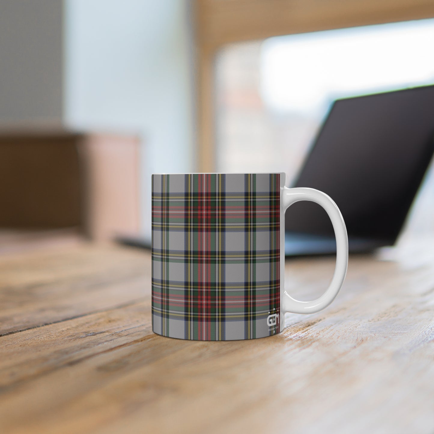 Scottish Tartan Mug 11oz, Stewart Dress Tartan