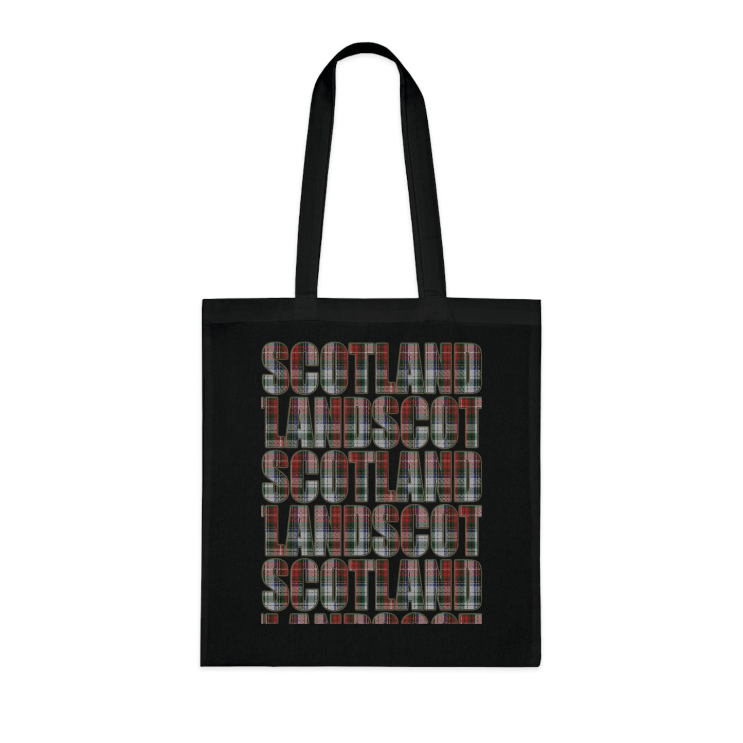 Sac fourre-tout en coton réversible avec carte tartan d'Écosse - Stewart Tartan