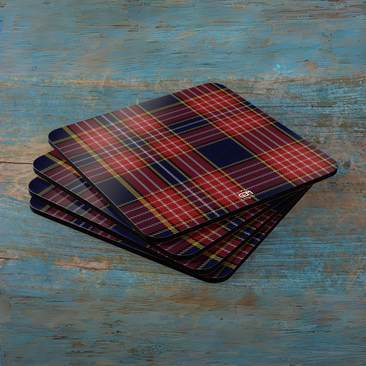 Scottish Tartan Cork Coaster Set (N-S)