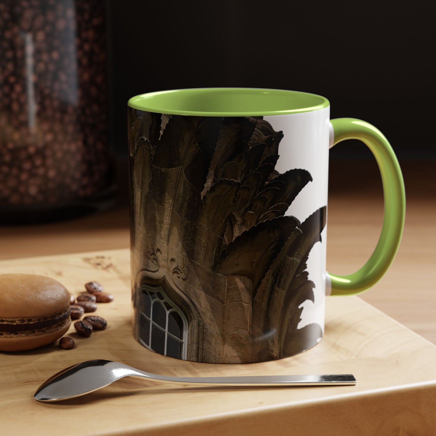 Tasses décoratives Écosse en gros plan - Scènes variées (vert clair)