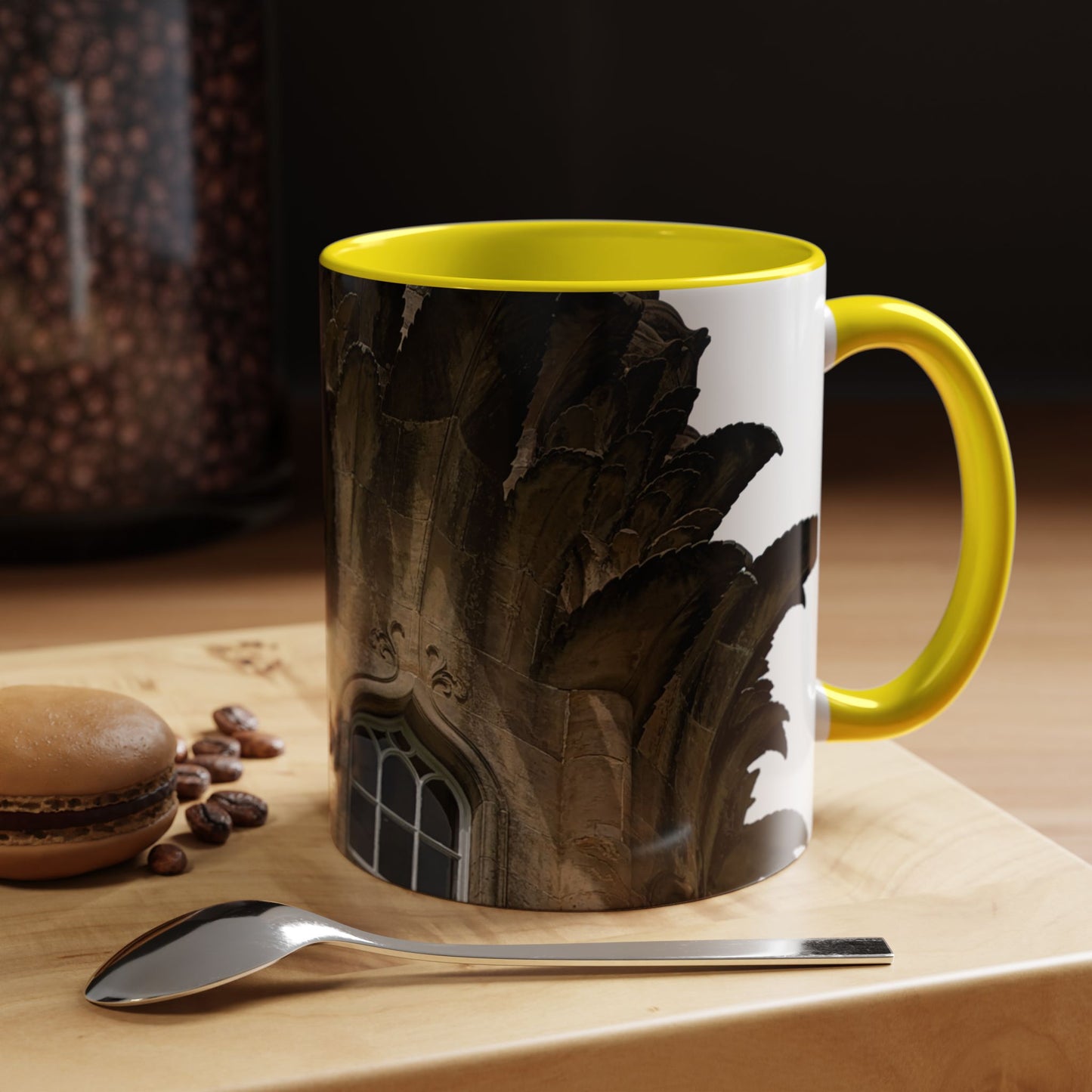 Tasses décoratives Écosse en gros plan - Scènes variées (jaune)
