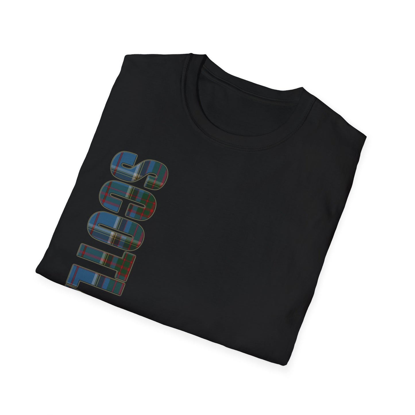 Tartan Scotland Lettrage Softstyle T-shirt unisexe, Anderson Old Tartan Tee