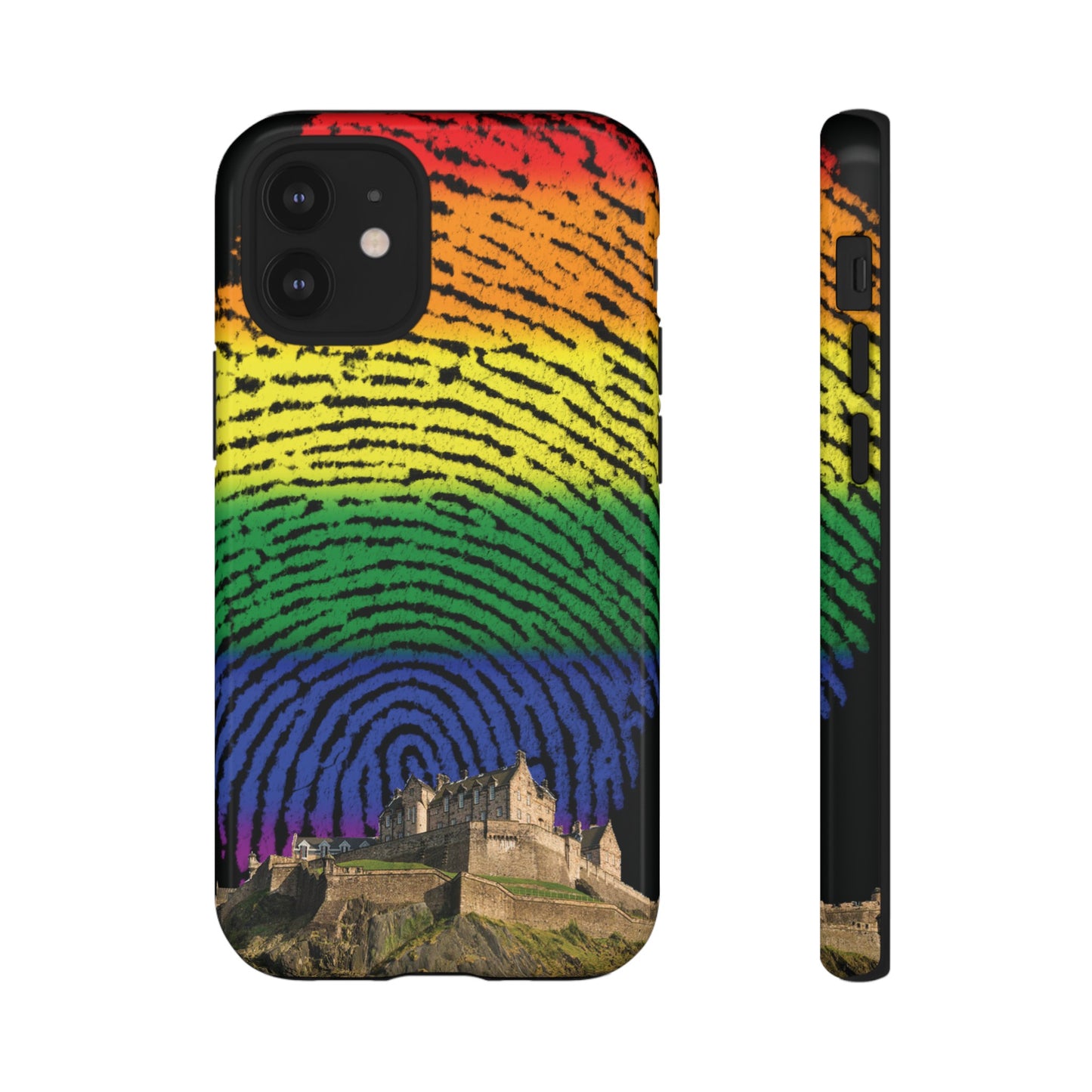 Edinburgh Castle Pride Phone Case - Fingerprint, Various
