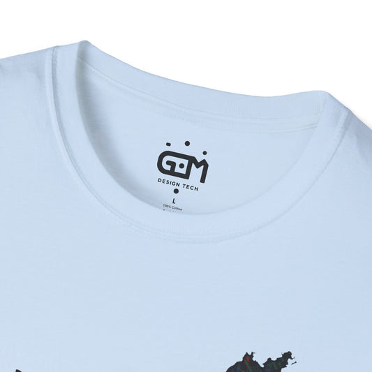 Scotland Tartan Map Softstyle T-Shirt unisexe, Argyle Tartan, différentes couleurs