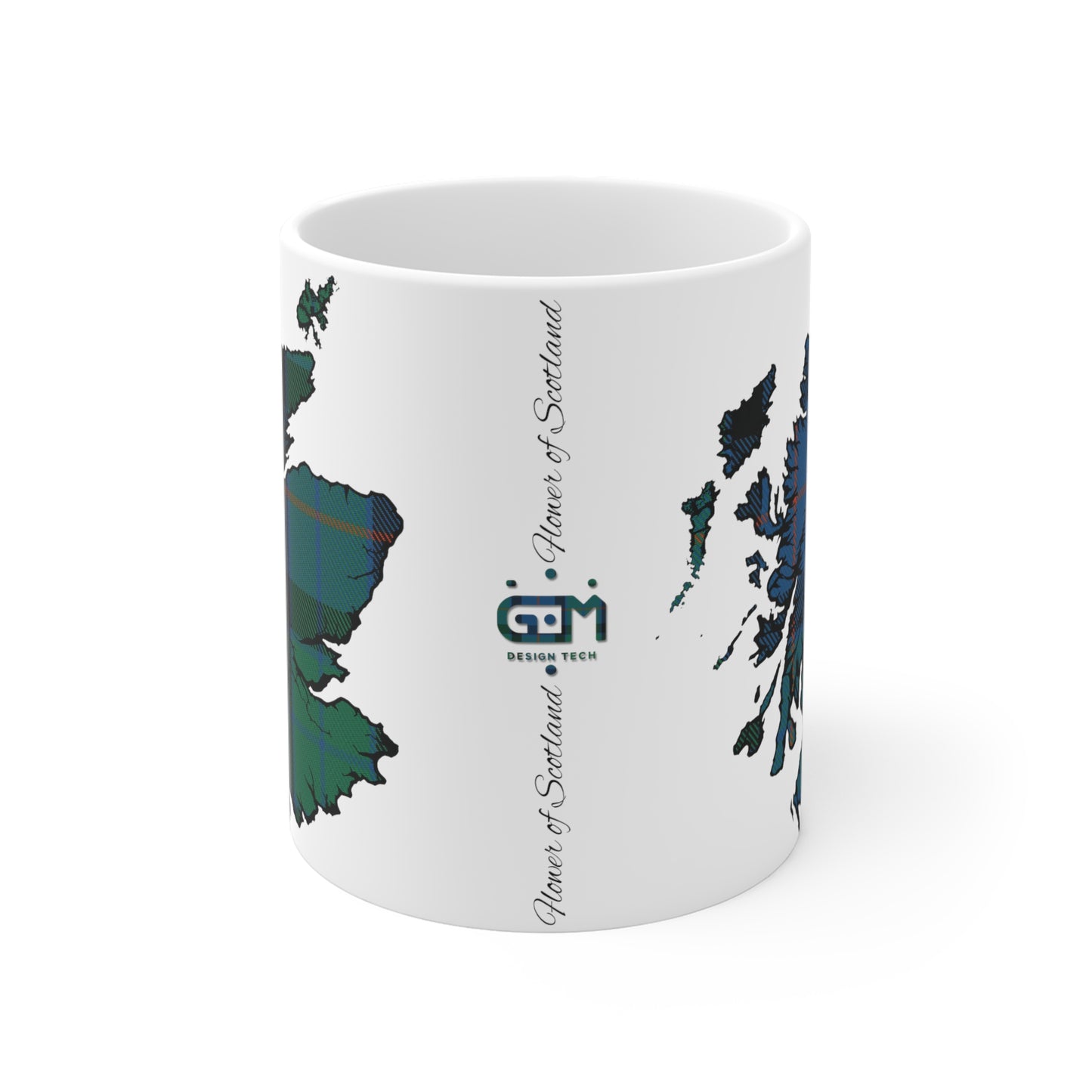 Tasse de carte de tartan d’Écosse - Tartan de fleur d’Écosse, différentes tailles