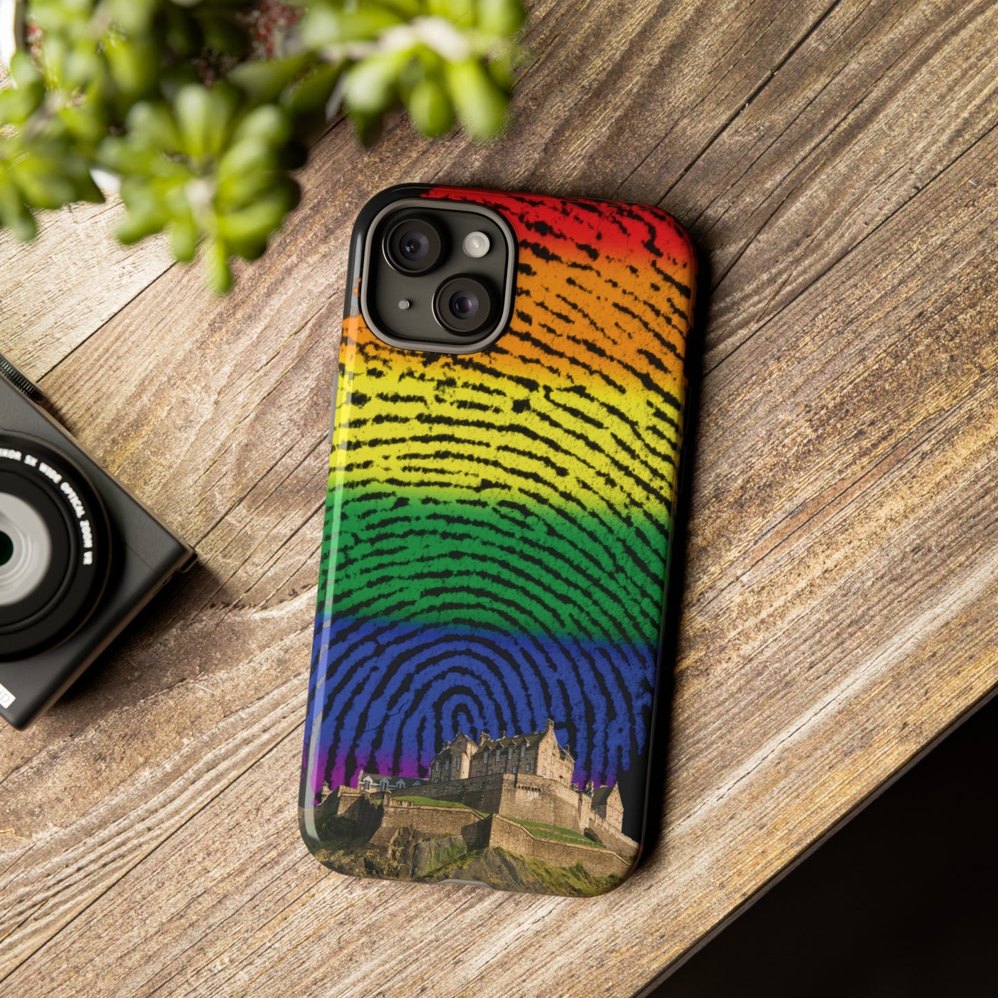 Edinburgh Castle Pride Phone Case - Fingerprint, Various