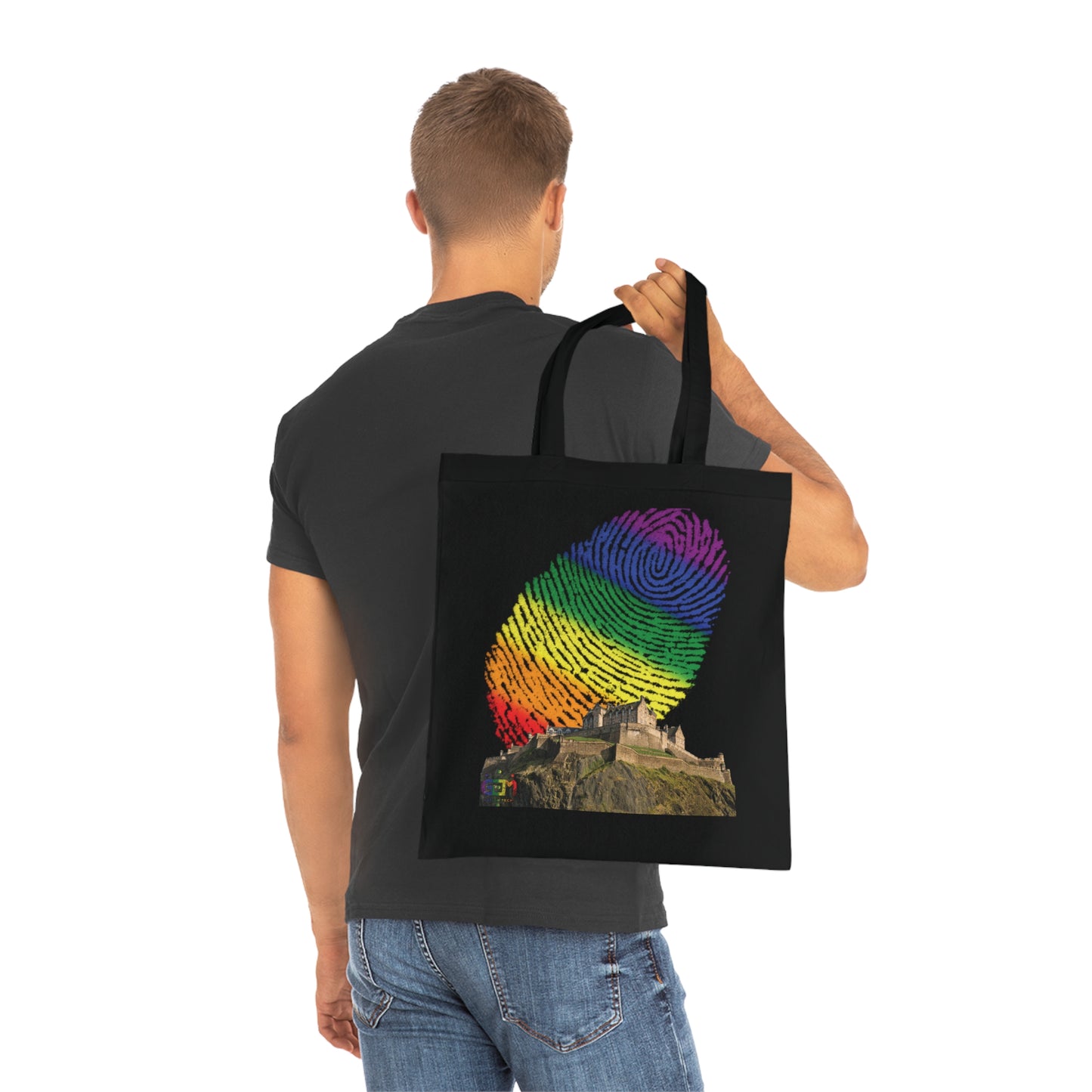 Ciel d'empreinte digitale de fierté du château d'Édimbourg Tote bag doublé
