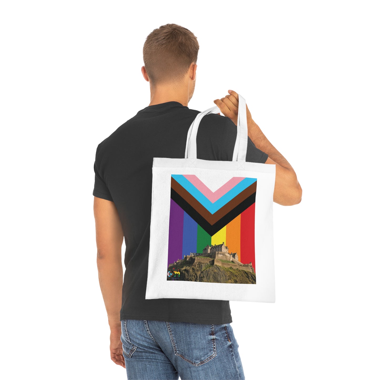 Edinburgh Castle Pride Progress Sky Cotton Tote Bag