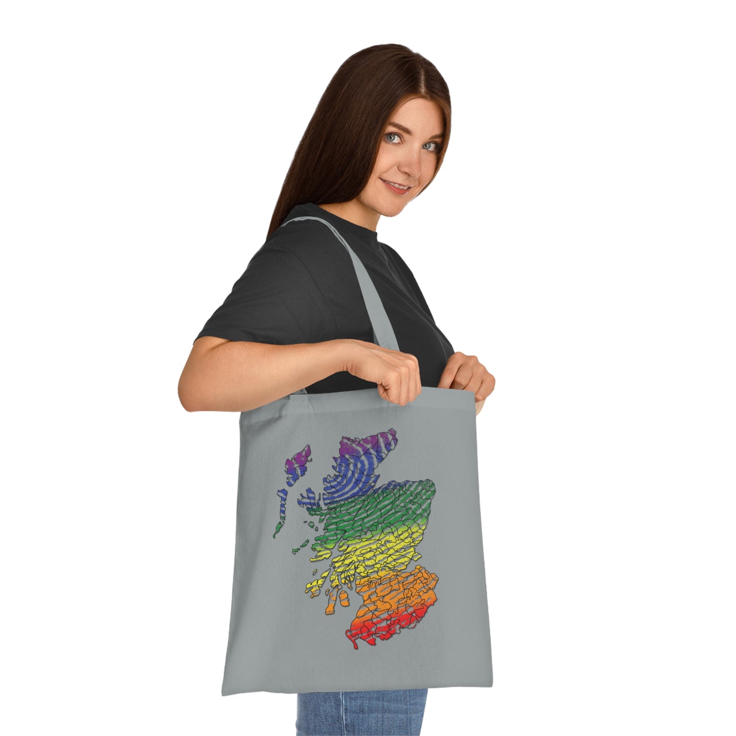 Carte du clan d'empreintes digitales Scotland Pride Tote bag doublé