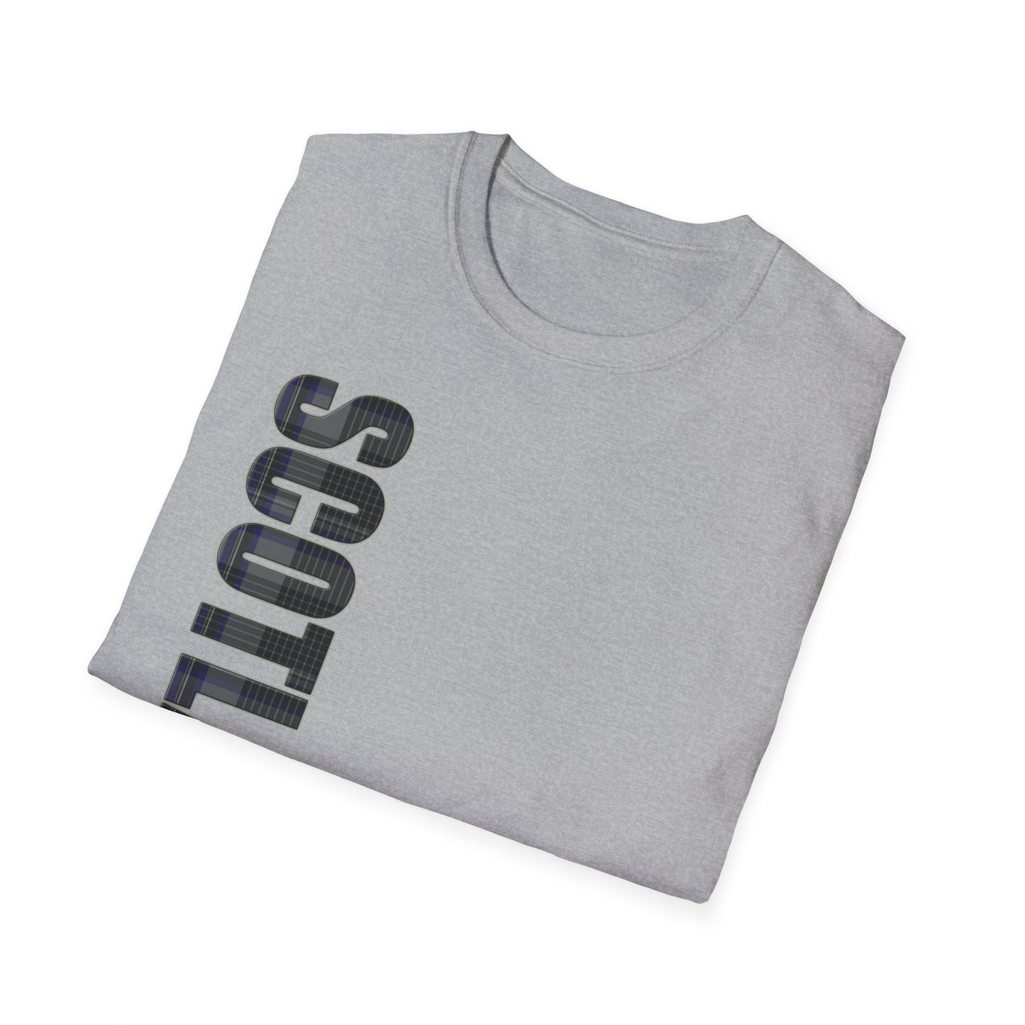 Tartan Scotland Lettrage Softstyle T-shirt unisexe, Hood Tartan Tee