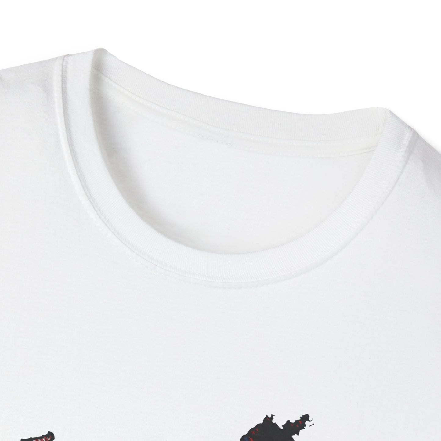 Tartan Scotland Map Softstyle Unisex T-Shirt - MacPherson Tartan Tee