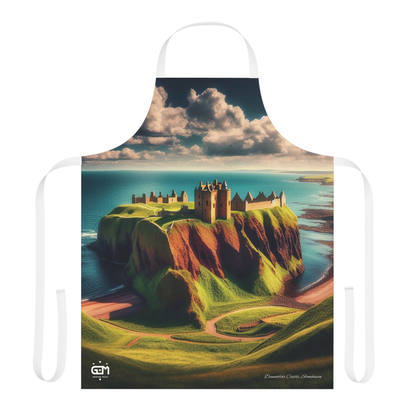 Château de Dunnottar - Tablier Stonehaven, Vêtements de cuisine écossais, Accessoire de chef