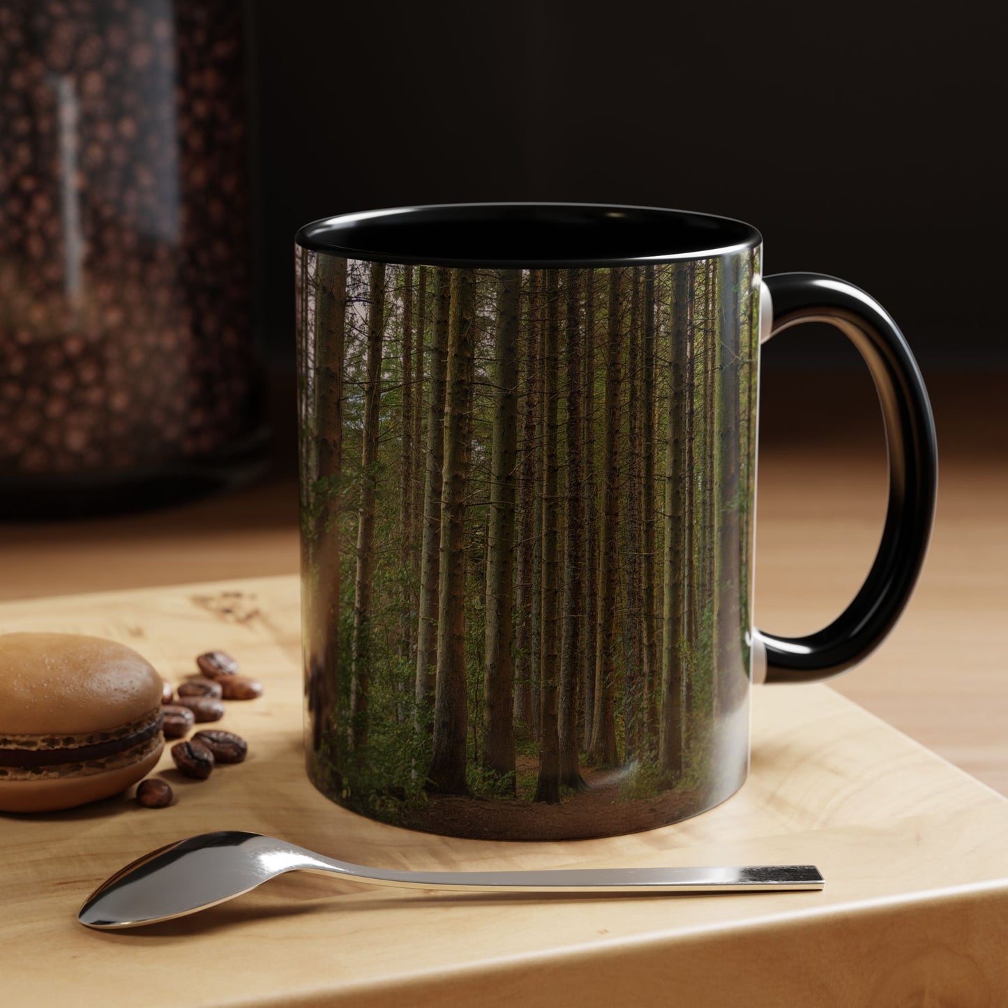 Tasses décoratives Écosse en gros plan - Scènes variées (noir)