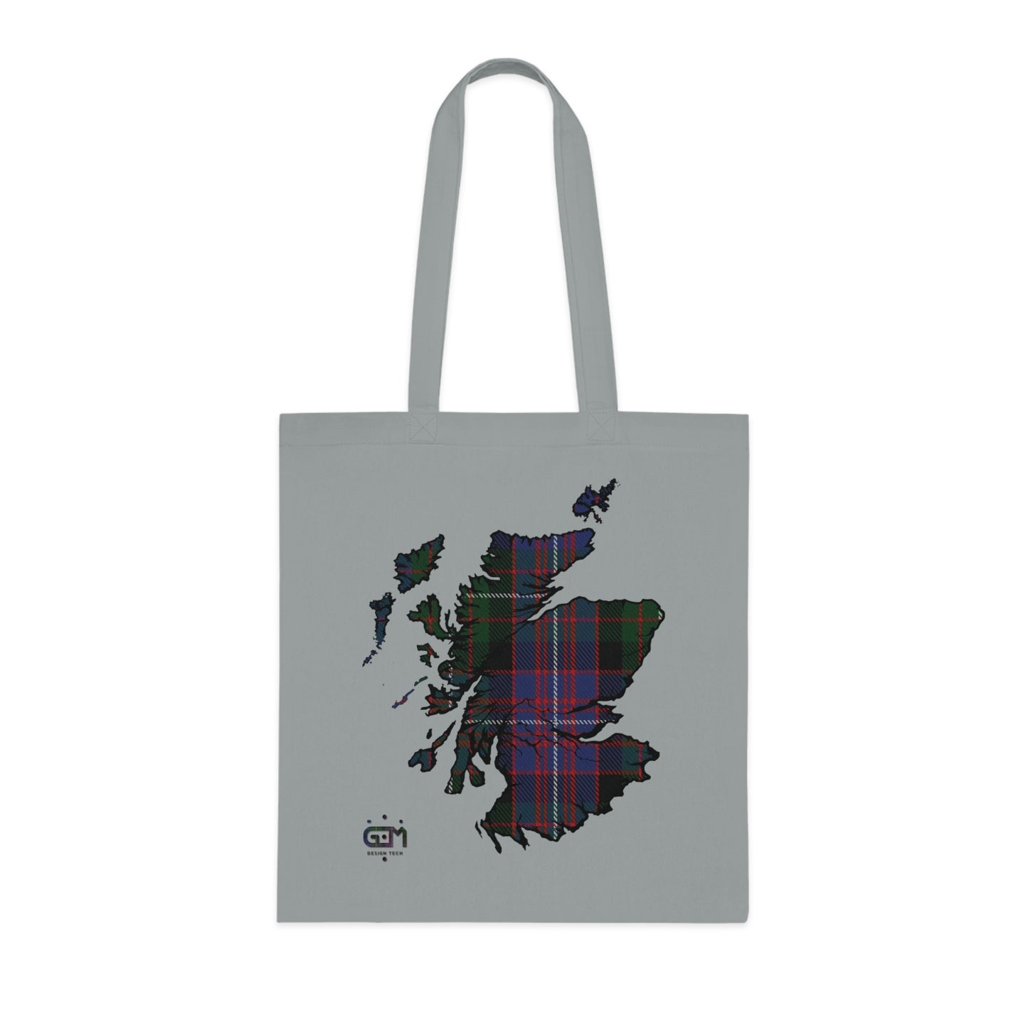 Sac fourre-tout en coton réversible avec carte tartan d'Écosse - Rankin Tartan