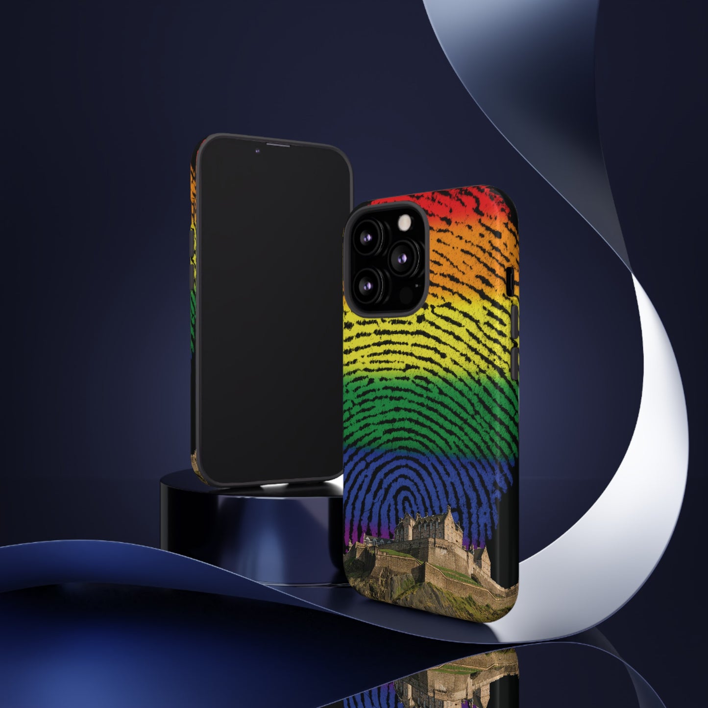 Edinburgh Castle Pride Phone Case - Fingerprint, Various
