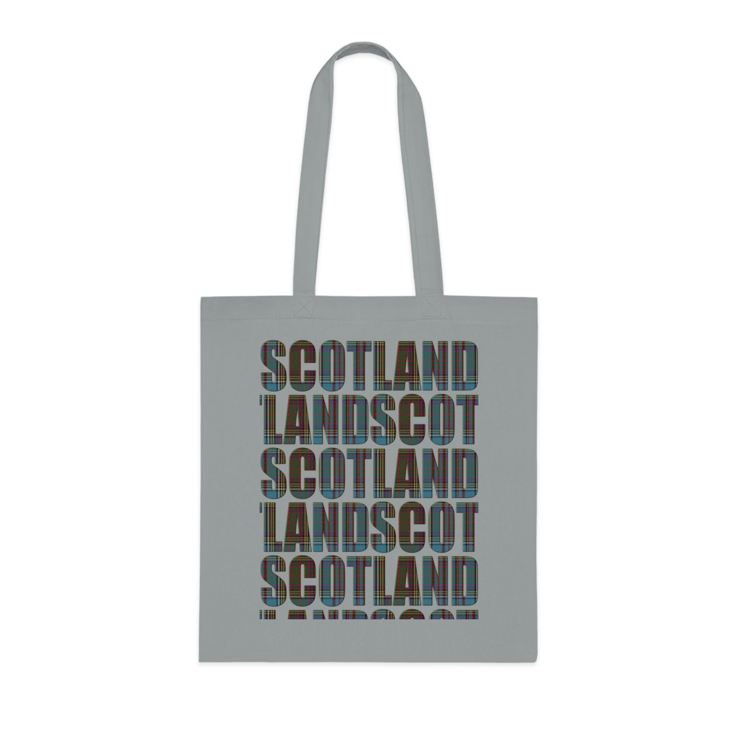 Sac fourre-tout en coton réversible avec carte tartan d'Écosse - Anderson Tartan