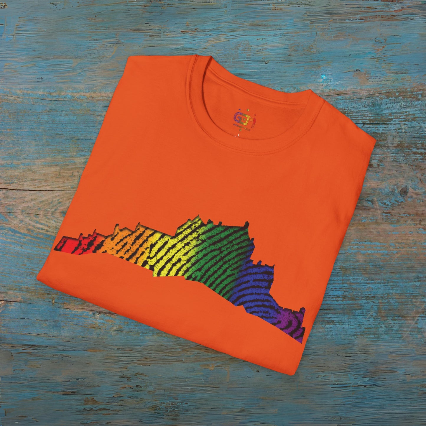 Edinburgh Castle Pride Fingerprint Art Unisex T-Shirt