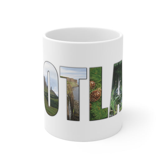 Scotland Photo Lettering Mug 11oz