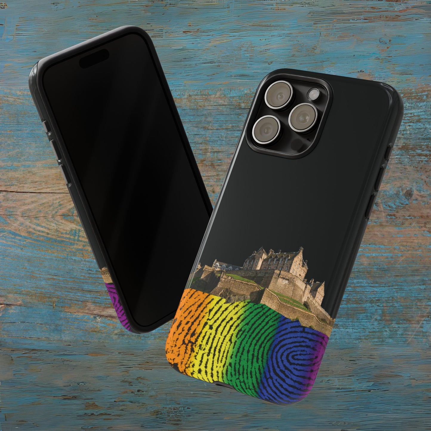 Edinburgh Castle Pride Rockface Phone Case - Fingerprint, Various