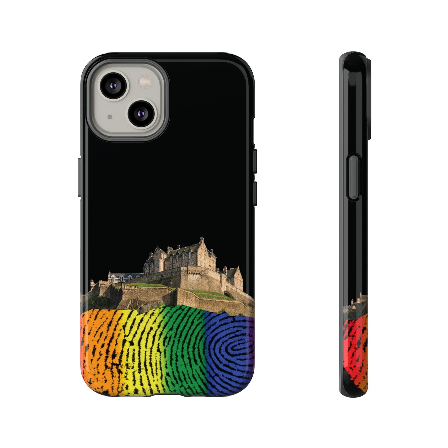 Edinburgh Castle Pride Rockface Phone Case - Fingerprint, Various