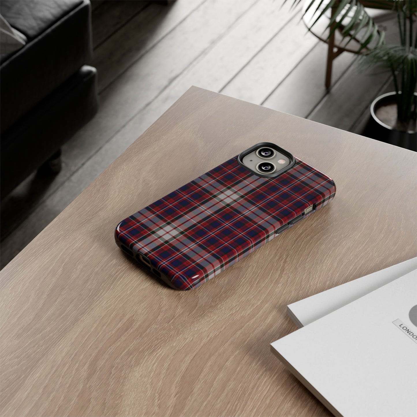 Étui de téléphone à motif tartan écossais - Robe MacFarlane, divers