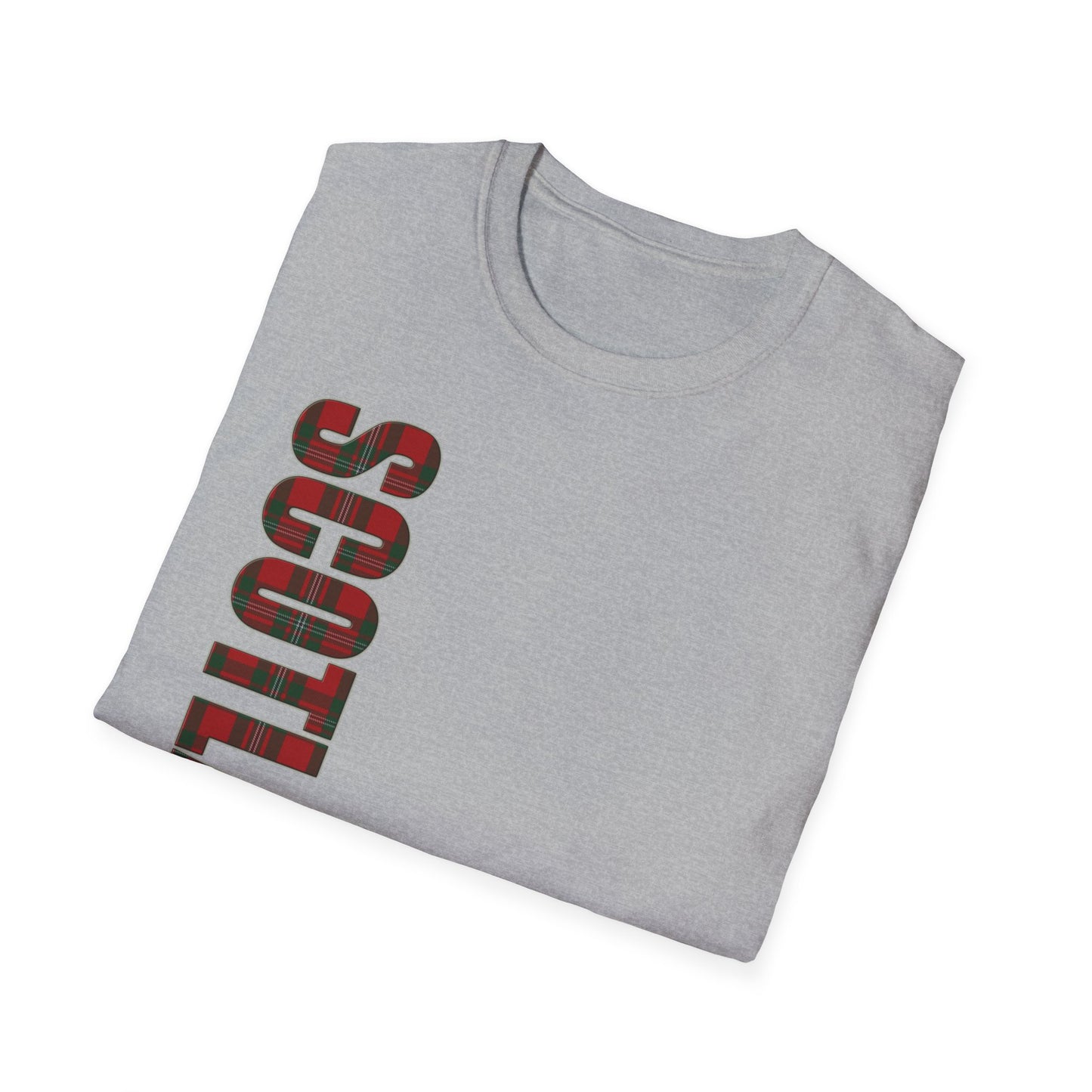 Tartan Scotland Lettrage Softstyle T-shirt unisexe, MacGregor Tartan Tee