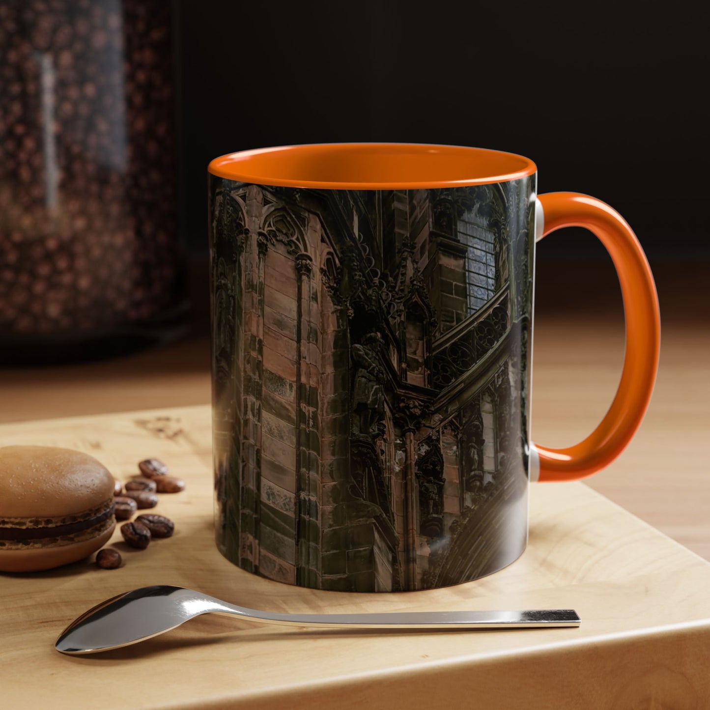 Tasses décoratives Écosse en gros plan - Scènes variées (orange)