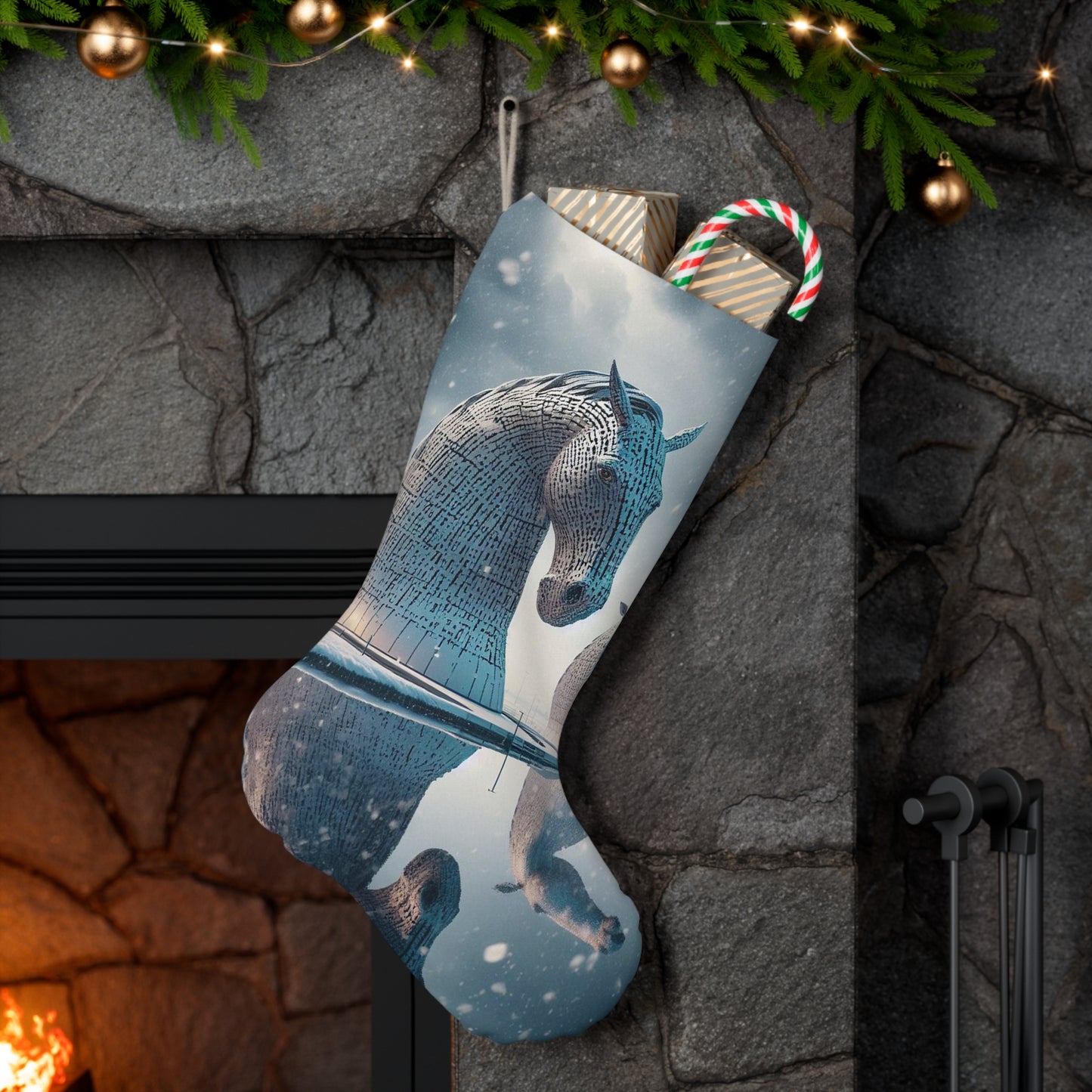 Chaussettes cadeaux d'hiver écossaises