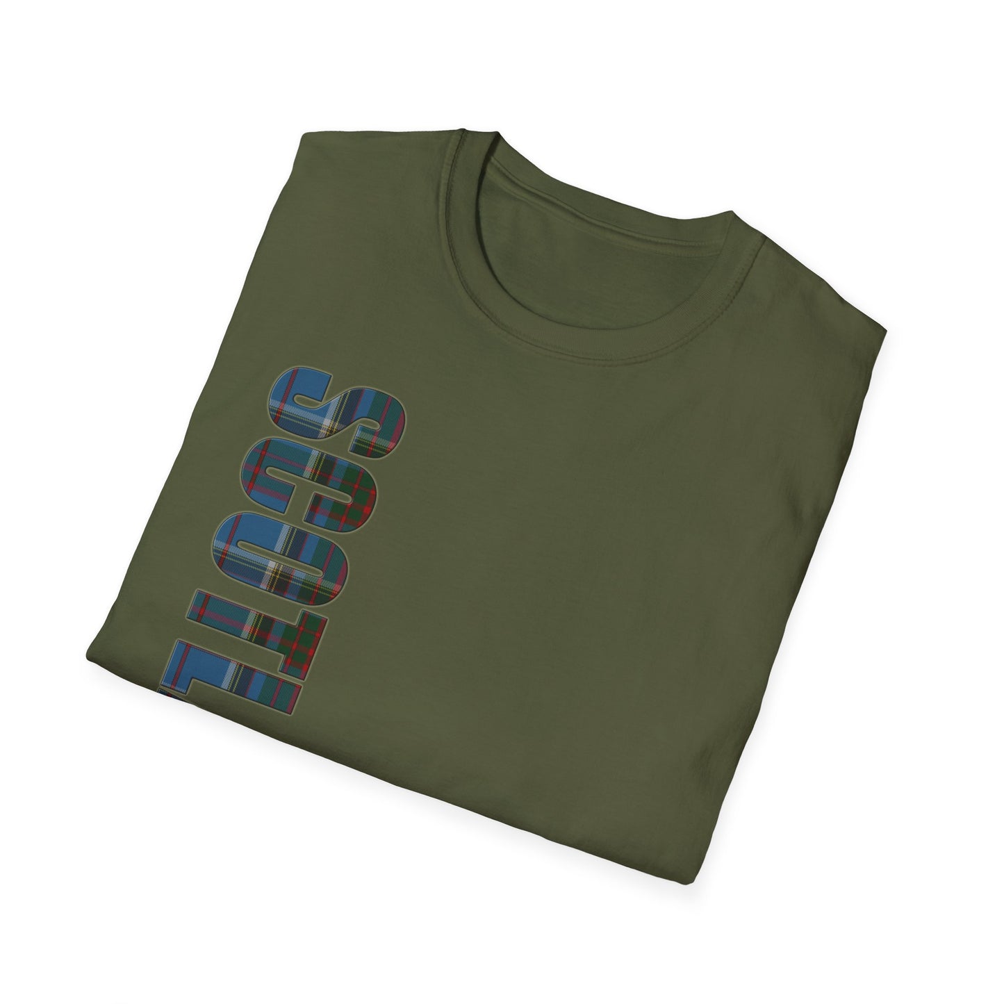 Tartan Scotland Lettrage Softstyle T-shirt unisexe, Anderson Old Tartan Tee