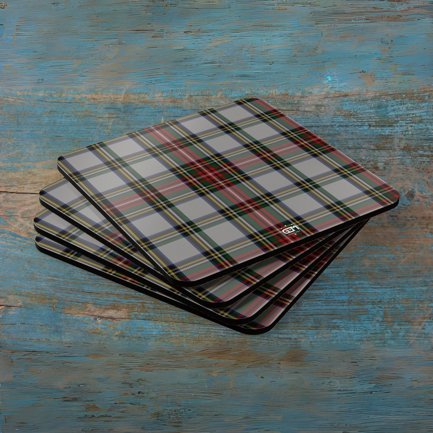Scottish Tartan Cork Coaster Set (N-S)