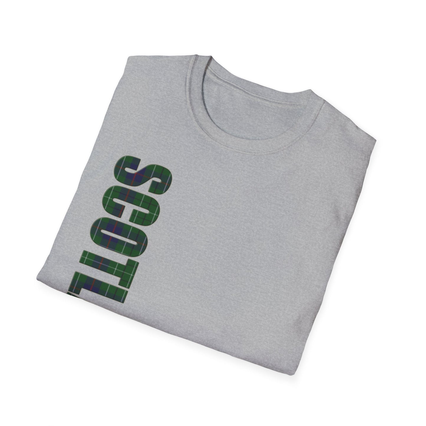 Tartan Scotland Lettrage Softstyle T-shirt unisexe, Duncan Tartan Tee