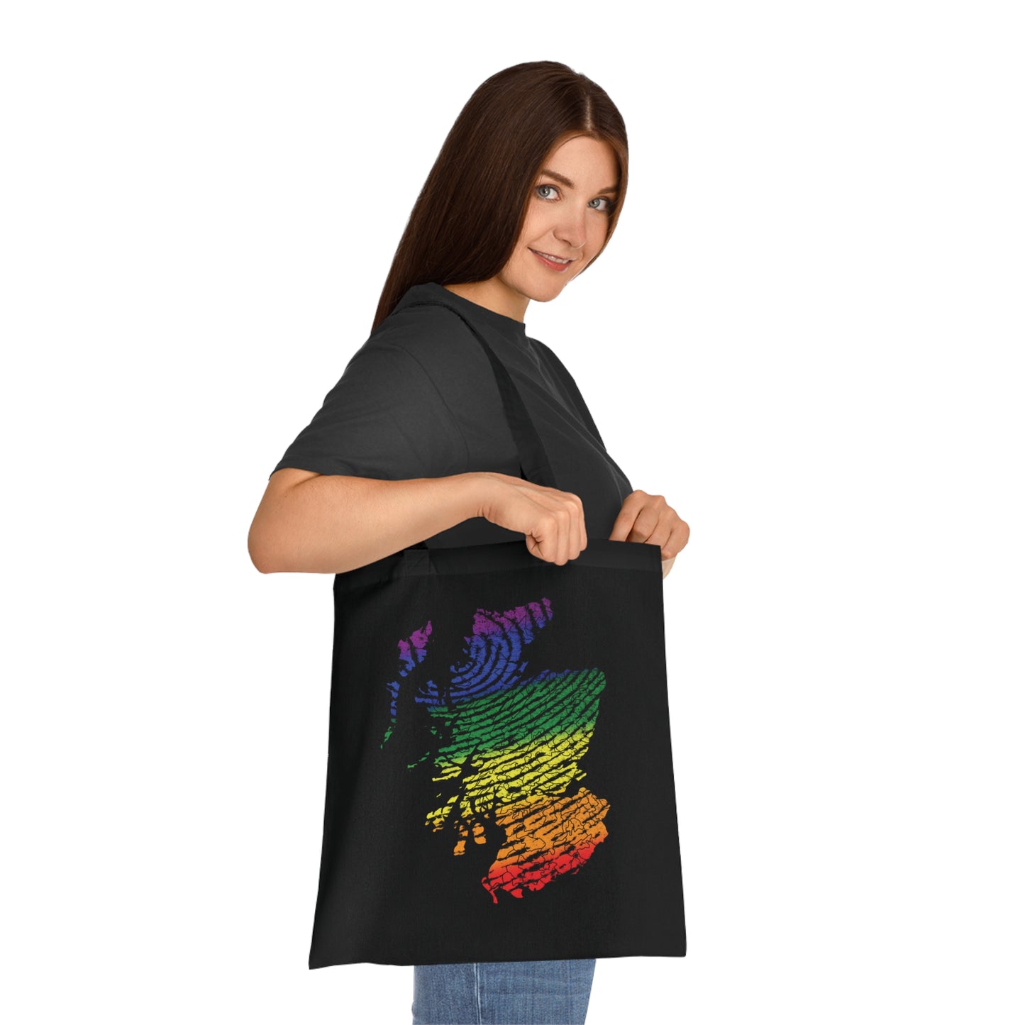 Carte du clan d'empreintes digitales Scotland Pride Tote bag doublé