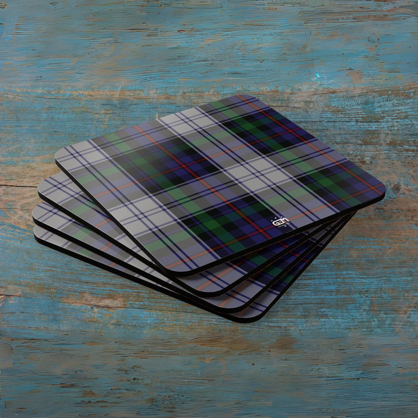 Scottish Tartan Cork Coaster Set (A-F)