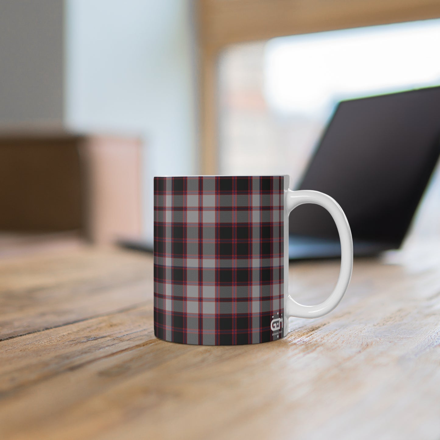 Scottish Tartan Mug 11oz, MacPherson Tartan